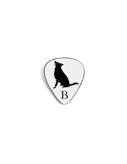 Yohji Yamamoto White Guitar Pick Pin Badge 186136
